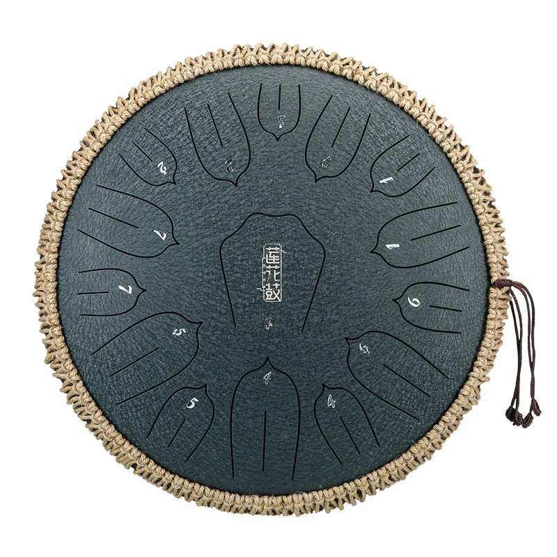 14" Professional 15-Note C/D Major Steel Tongue Drum