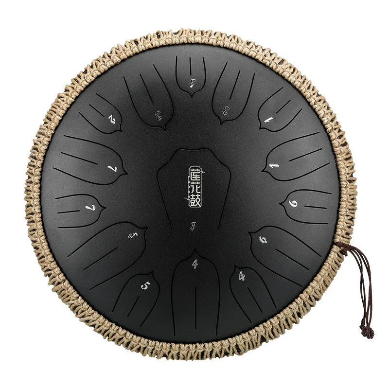 14" Professional 15-Note C/D Major Steel Tongue Drum