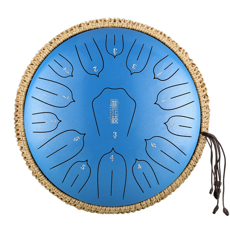 14" Professional 15-Note C/D Major Steel Tongue Drum