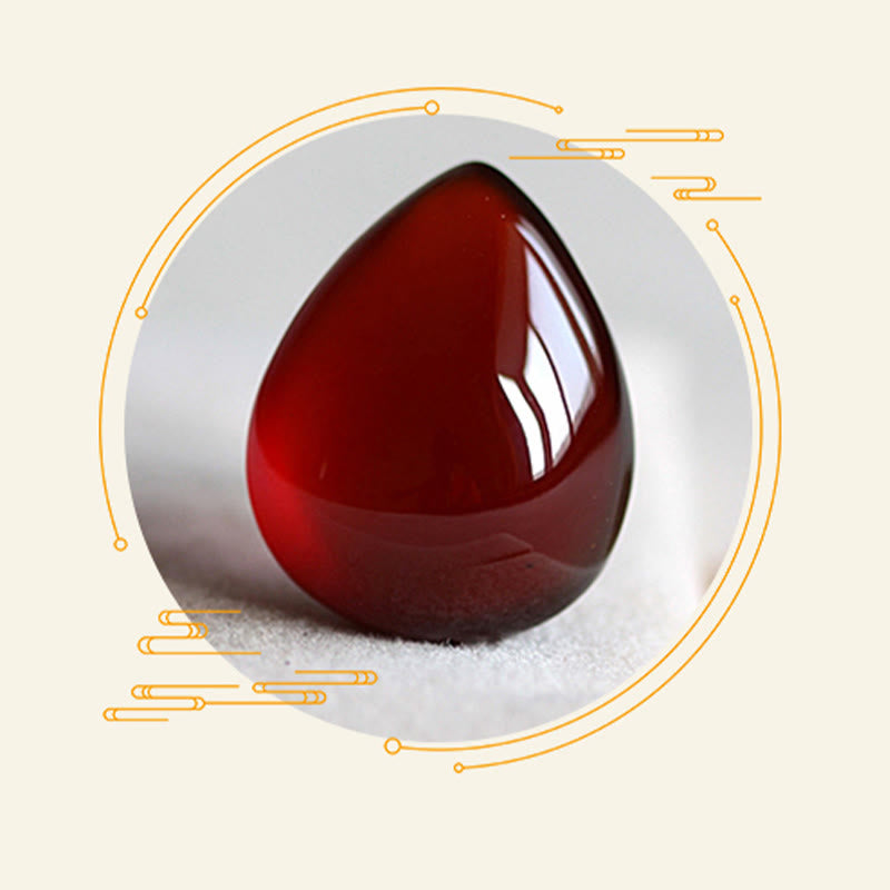 14cm Garnet & 925 Sterling Silver Protection Bracelet