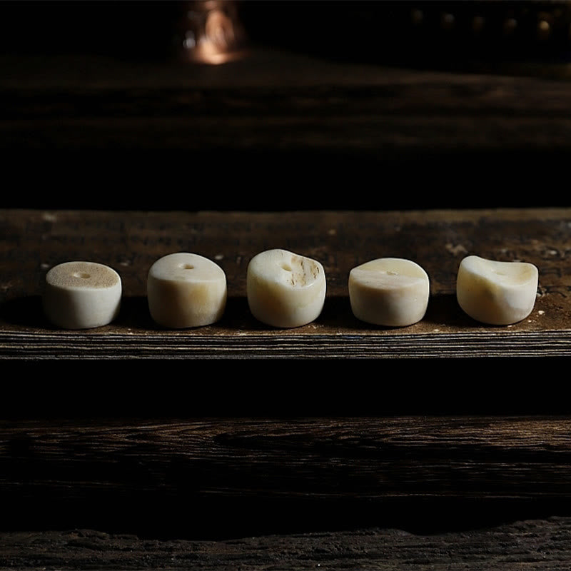 14mm Yak Bone Wrist Mala for Strength and Protection