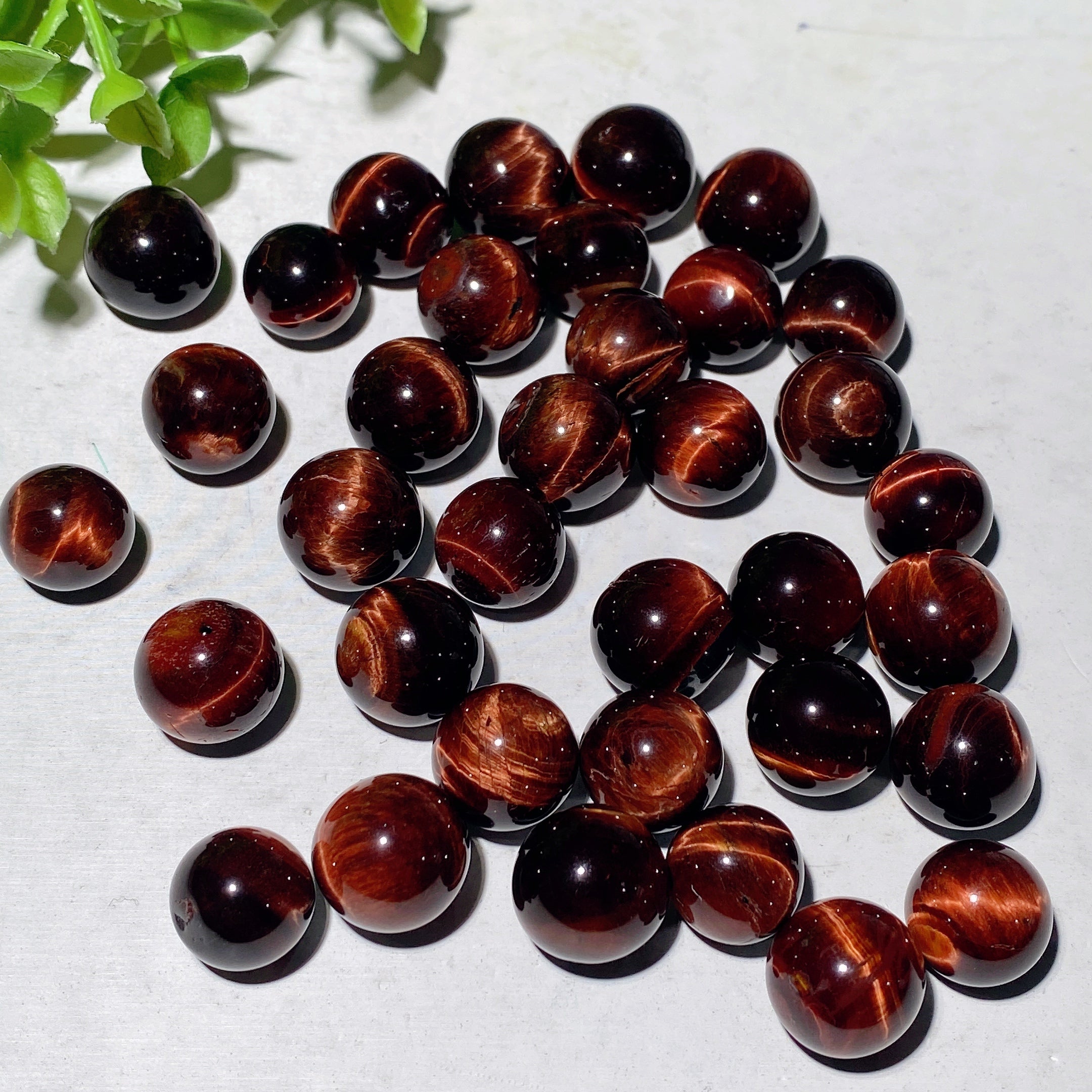 15-25mm Red Tiger Eye Crystal Healing Sphere