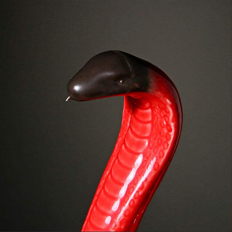 15.5cm Ceramic Year of the Snake Home Decoration Figurine