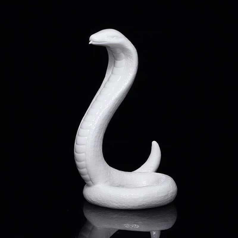 15.5cm Ceramic Year of the Snake Home Decoration Figurine