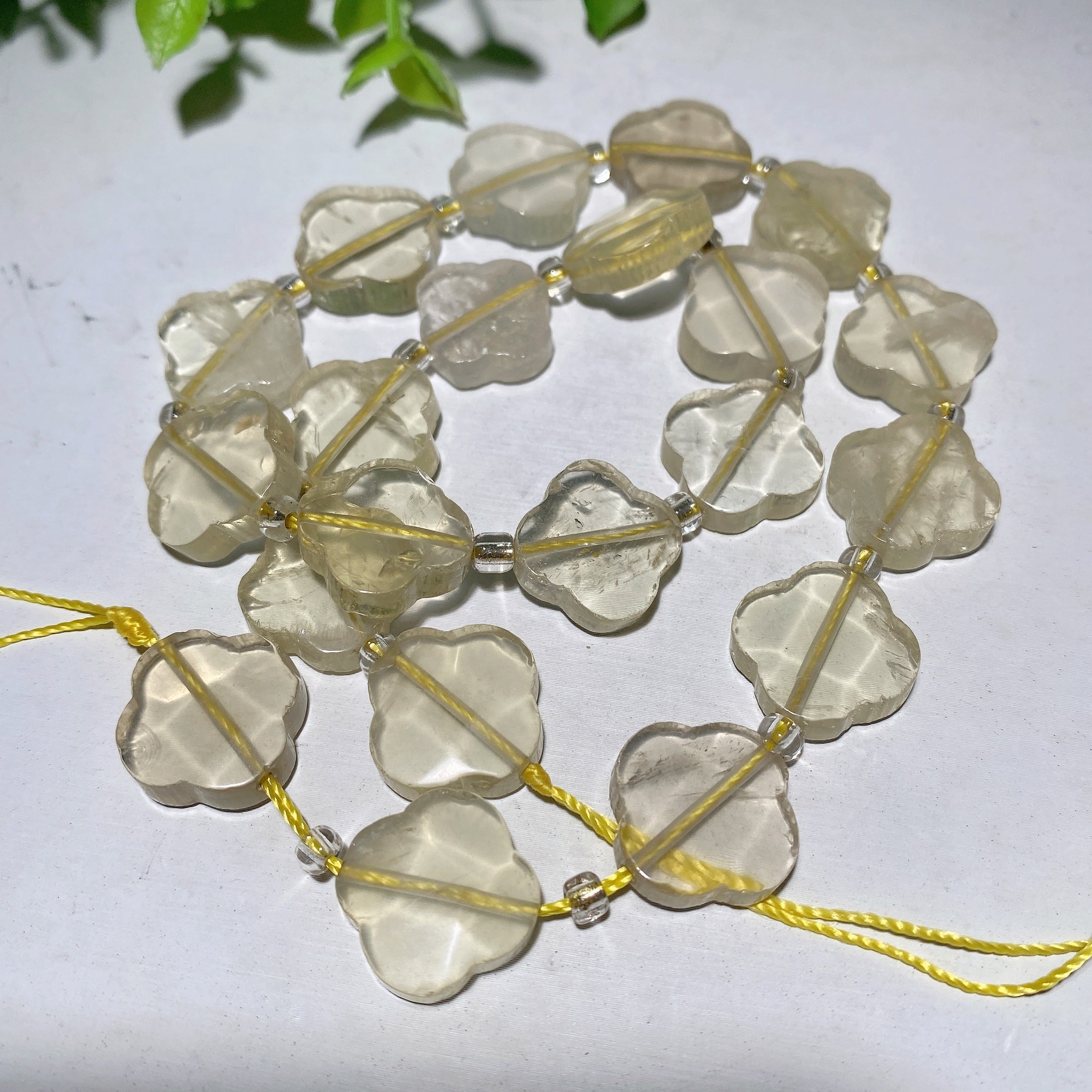 15 inch Mixed Crystal Four Leaf Clover Shape Strand