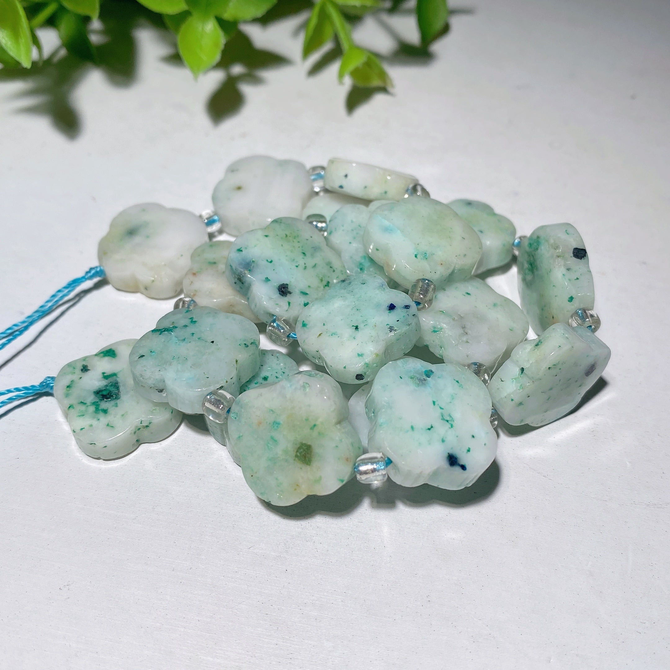 15 inch Mixed Crystal Four Leaf Clover Shape Strand