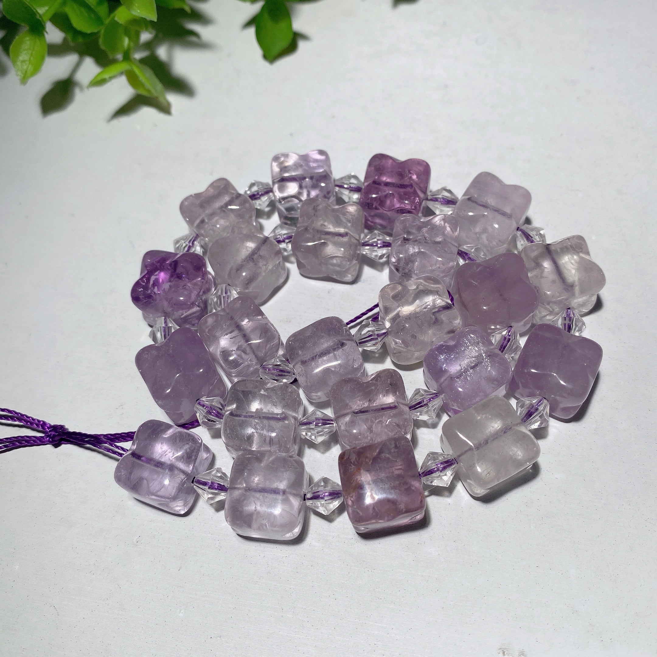15 Inch Mixed Crystal Healing Beads Strand for Jewelry Making