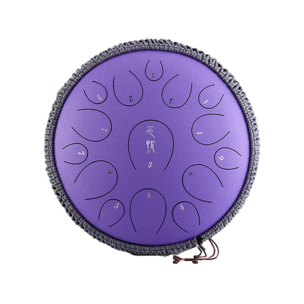 15-Note C Major Carbon Steel Tongue Drum 14 Inches - 14 Inches/15 Notes (C Major) / Lavender