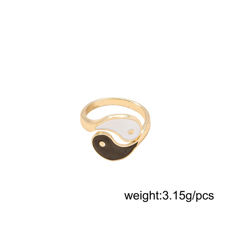 Unisex Adjustable Yin Yang Ring for Balance and Harmony