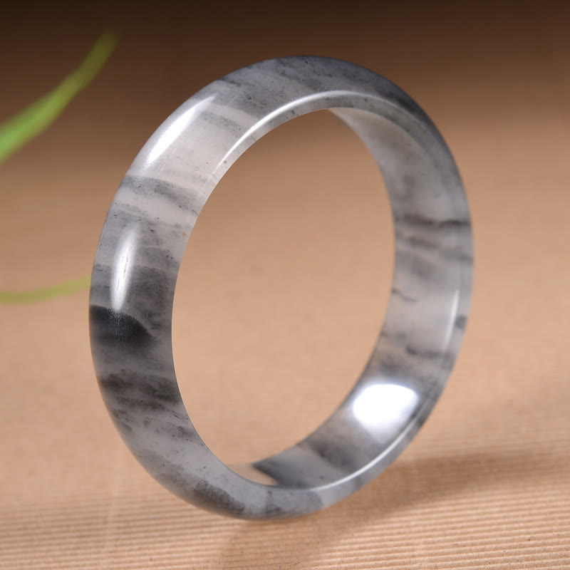 15mm Golden Silk Jade Wealth Bracelet for Luck & Protection