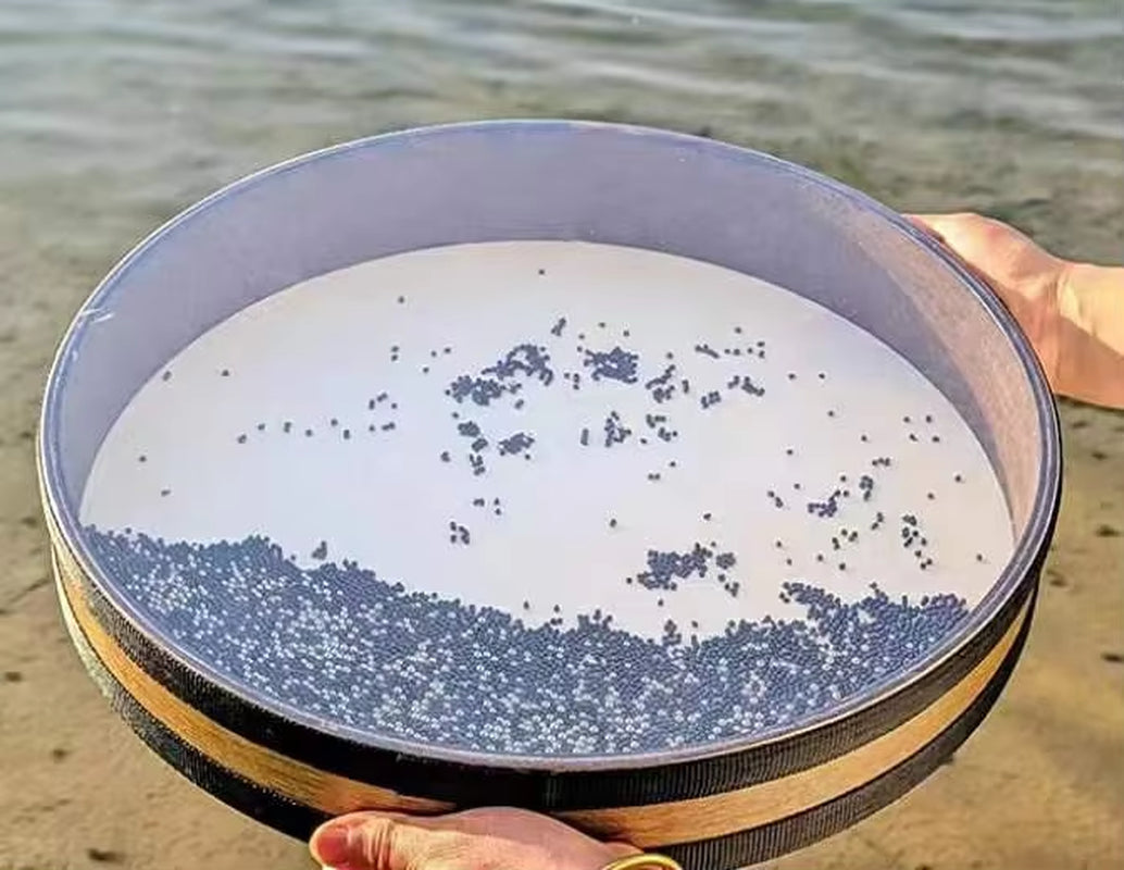 Circular sieve with black sand for 16/18/20/22 Inch Ocean Wave Drum Instrument