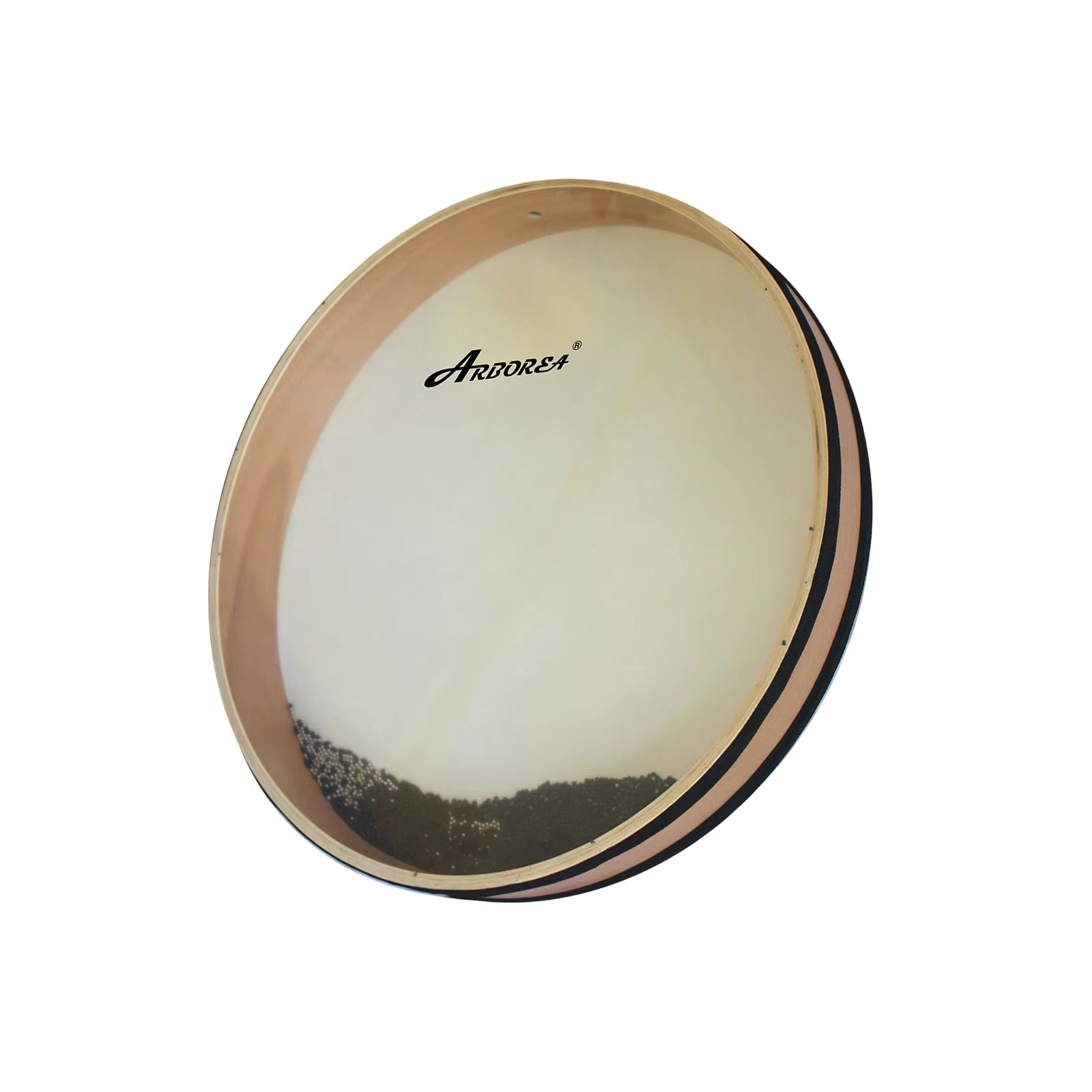 Hand drum with beige frame and white drumhead in Ocean Wave Drum Instrument set