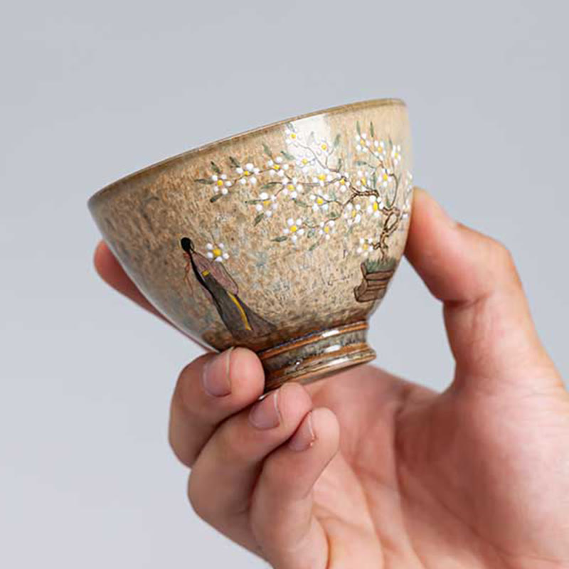 Ru Kiln Jingdezhen Ceramic Zen Decor Teacup 100ml