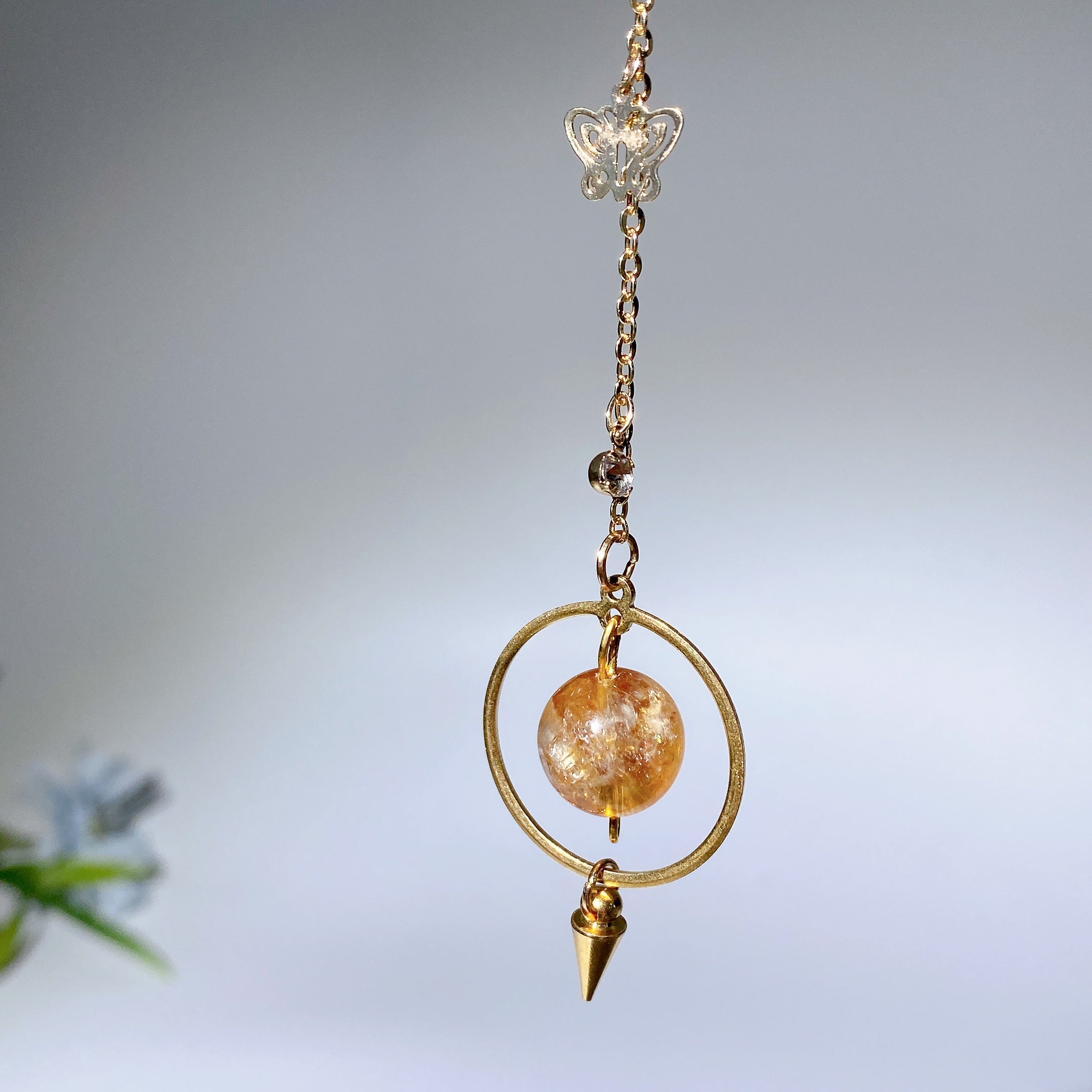 16cm Crystal Healing Pendulum for Energy & Chakra Balance