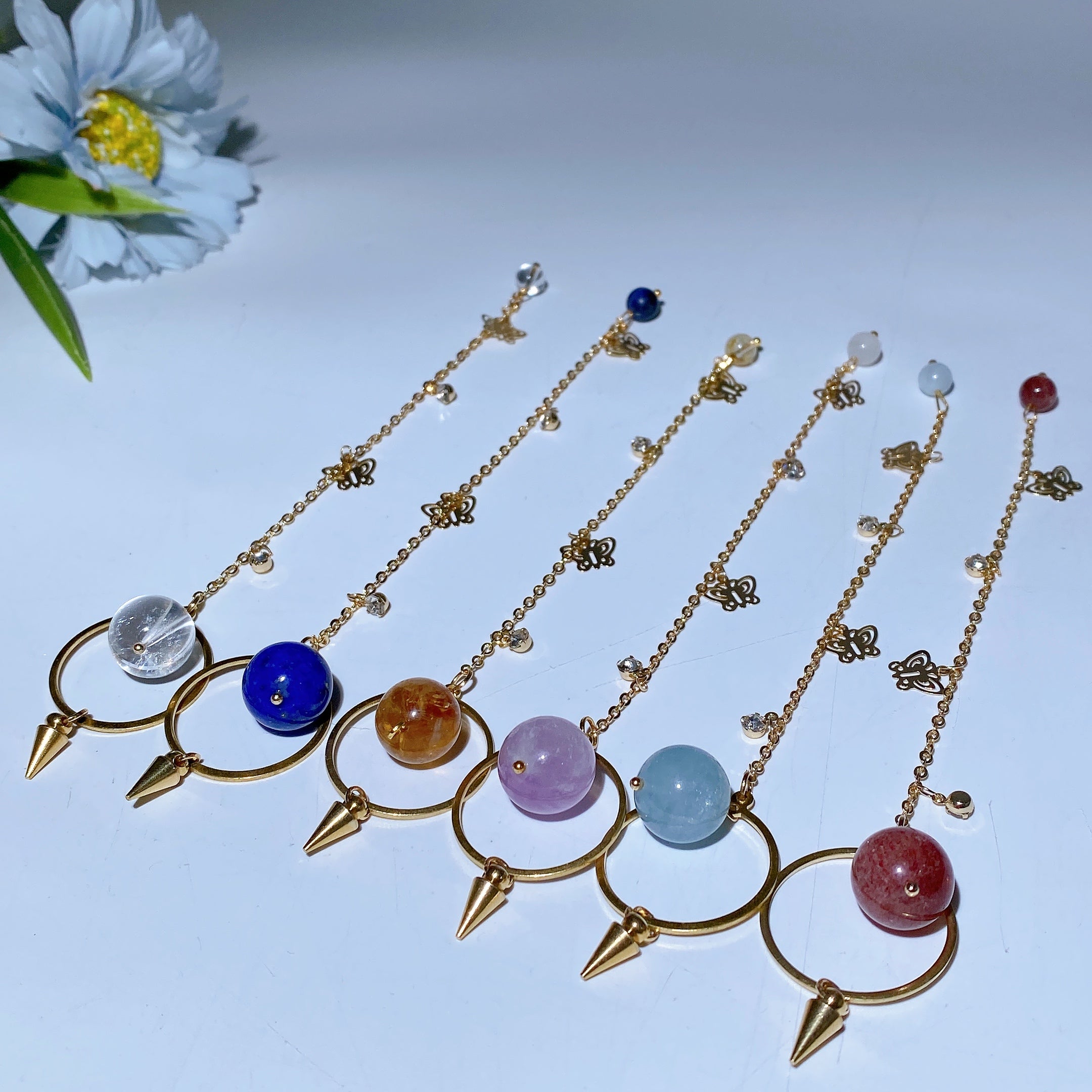 16cm Crystal Healing Pendulum for Energy & Chakra Balance