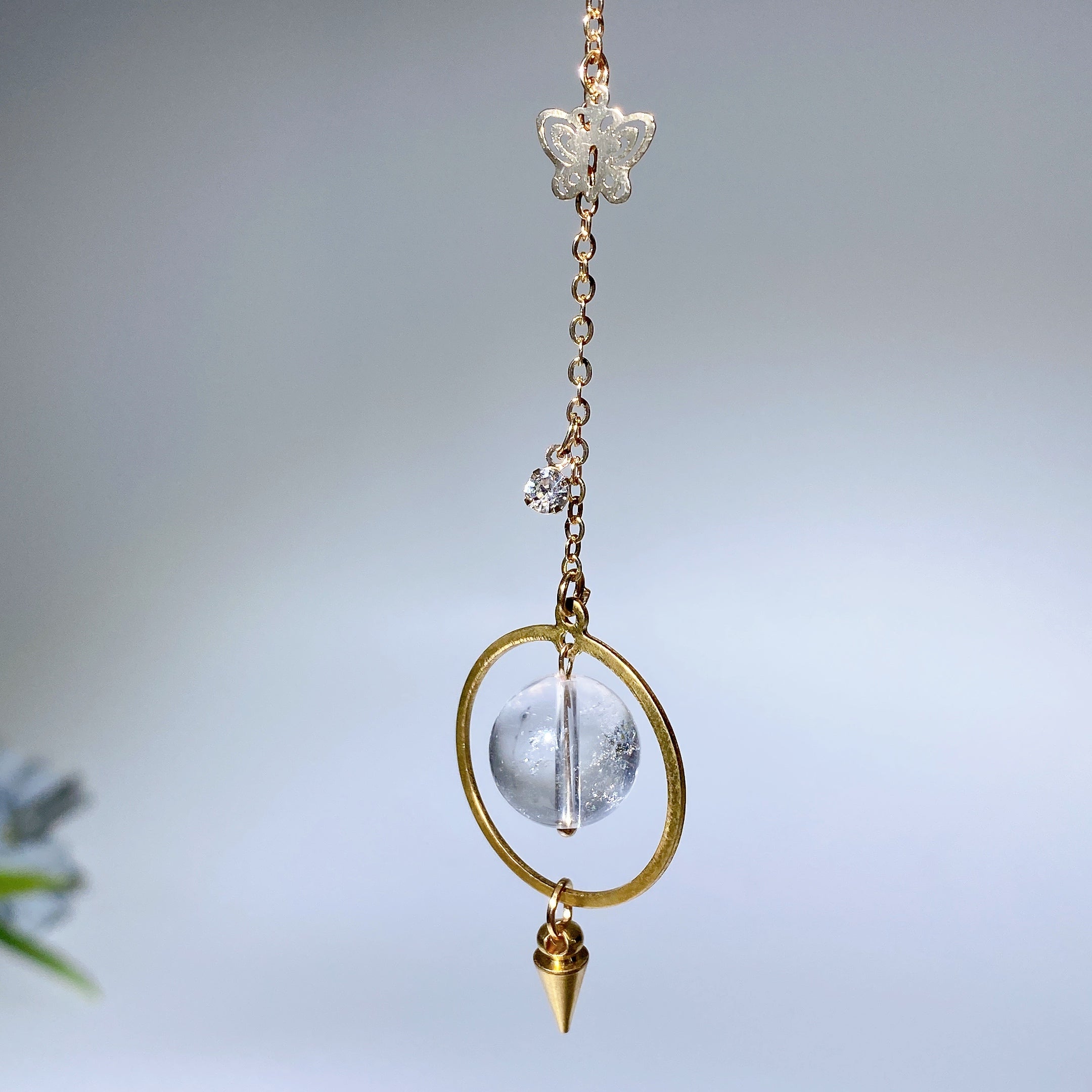 16cm Crystal Healing Pendulum for Energy & Chakra Balance
