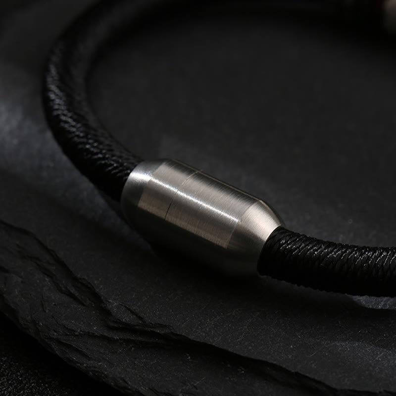 16cm Sterling Silver Om Mani Padme Hum Peace Bracelet