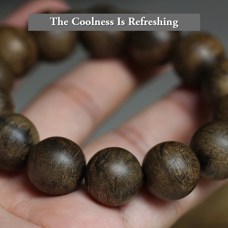 16mm Agarwood Peace Strength Bracelet from Hoi An Vietnam