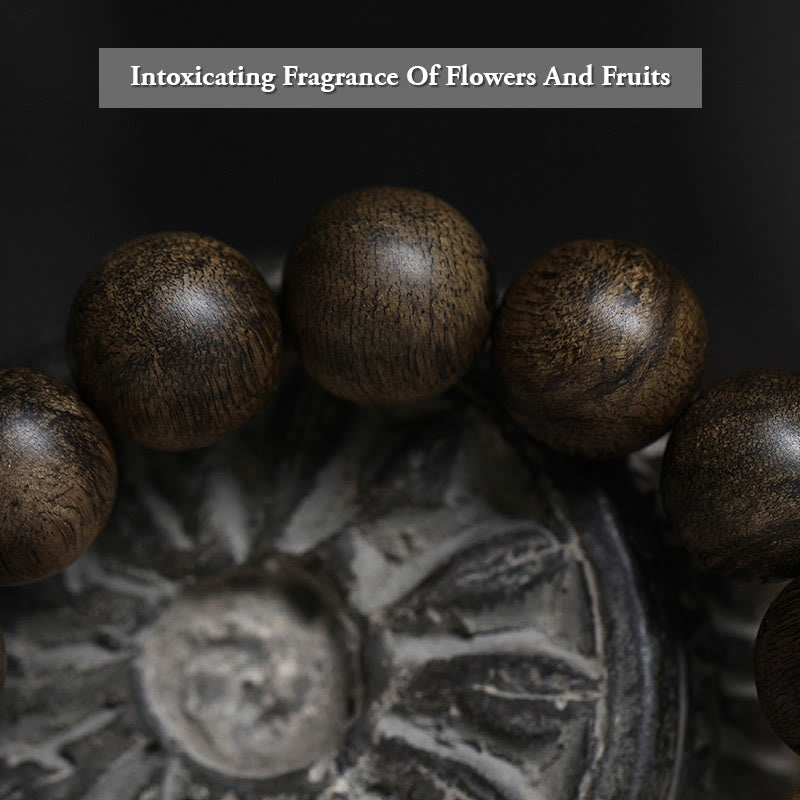 16mm Agarwood Peace Strength Bracelet from Hoi An Vietnam