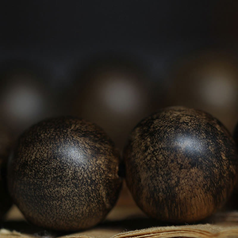 16mm Agarwood Peace Strength Bracelet from Hoi An Vietnam