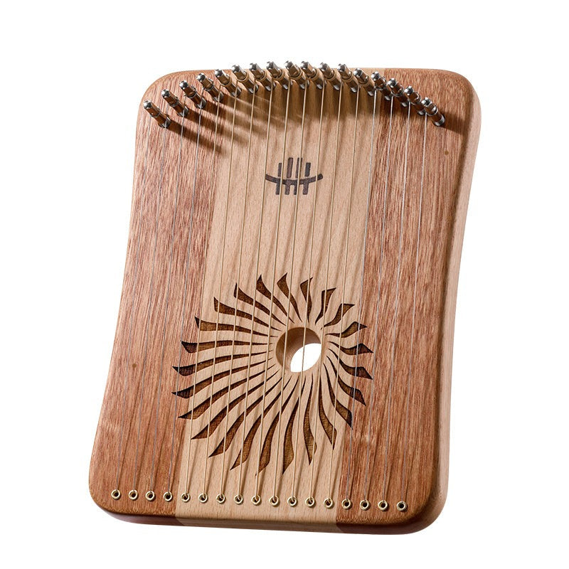 17/31 String Wood Lyre Harp Instrument by Hluru