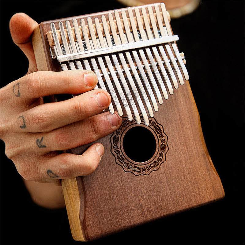 17 Key Mahogany Kalimba Meditation Thumb Piano