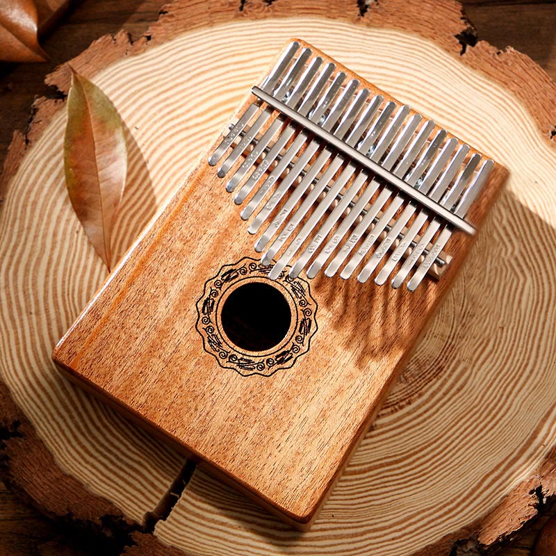 17 Key Mahogany Kalimba Meditation Thumb Piano
