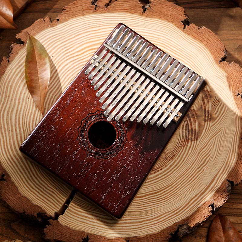 17 Key Mahogany Kalimba Meditation Thumb Piano