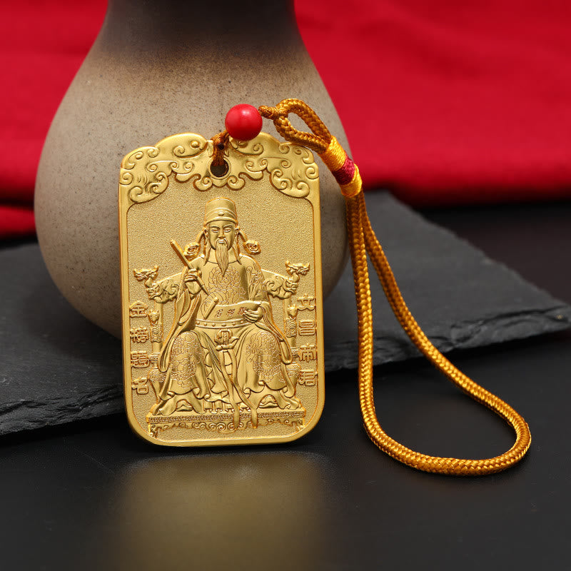 Feng Shui Car Hanging Charm with Auspicious Star & Koi Fish