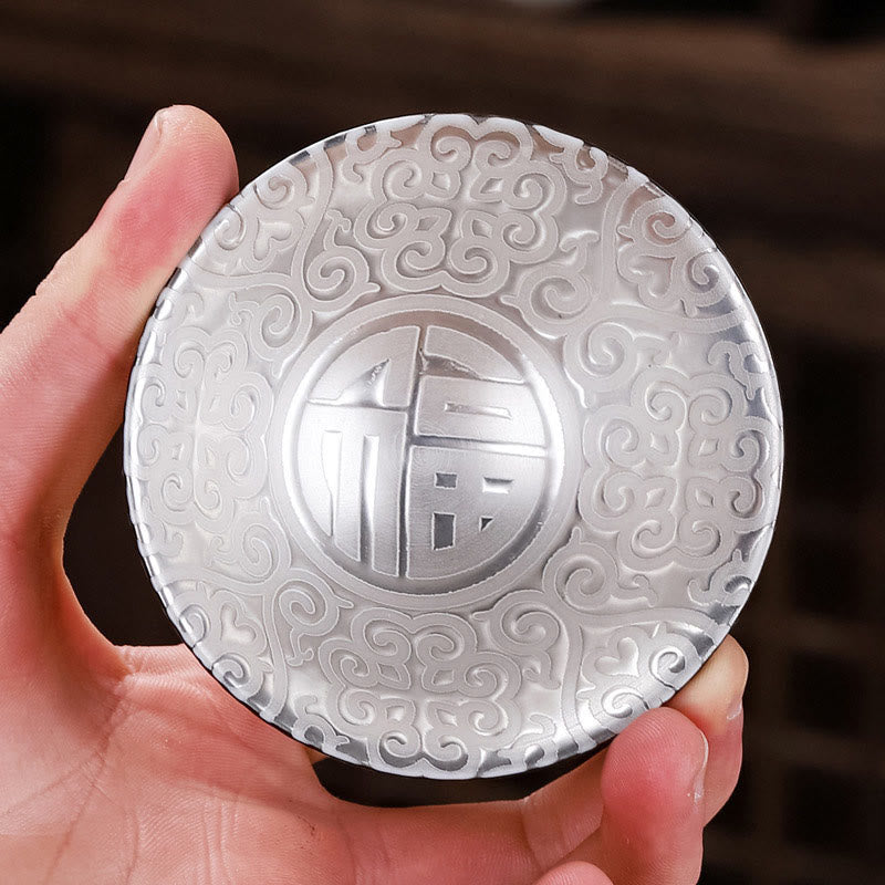 55ml Tibet Pattern Fu Character Ceramic Teacup for Kung Fu Tea