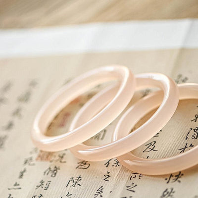 52mm Pink Jade Self-Love Bracelet for Harmony & Peace