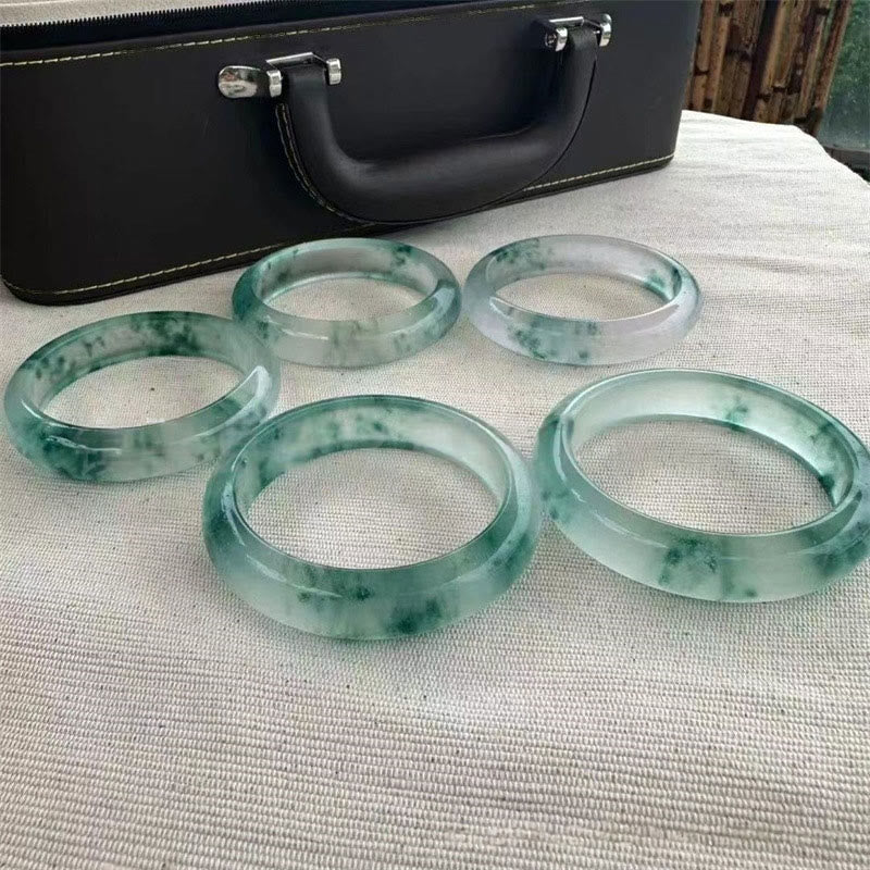 58mm Jade Luck Prosperity and Abundance Bangle Bracelet