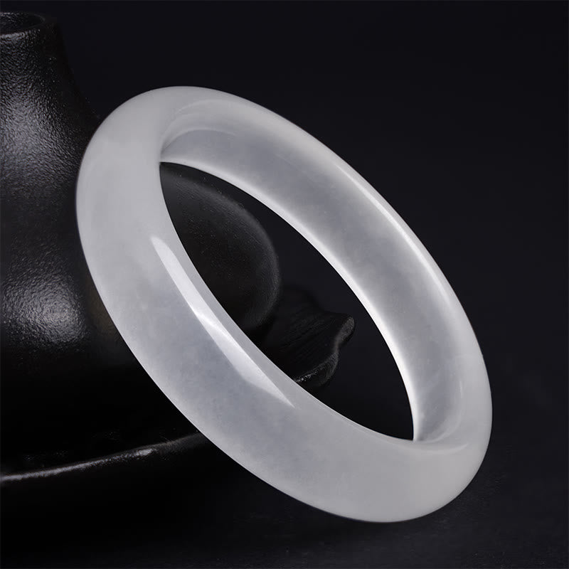 Golden Silk Jade Wealth & Luck Bracelet Bangle 58mm