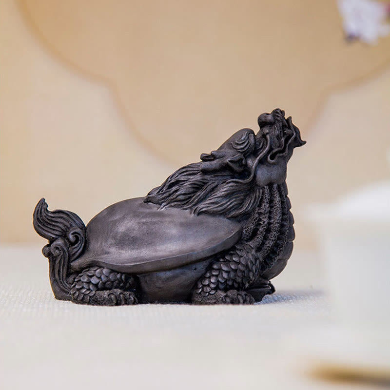 Dragon Turtle Spiritual Statue | Iron Powder Resin 17cm