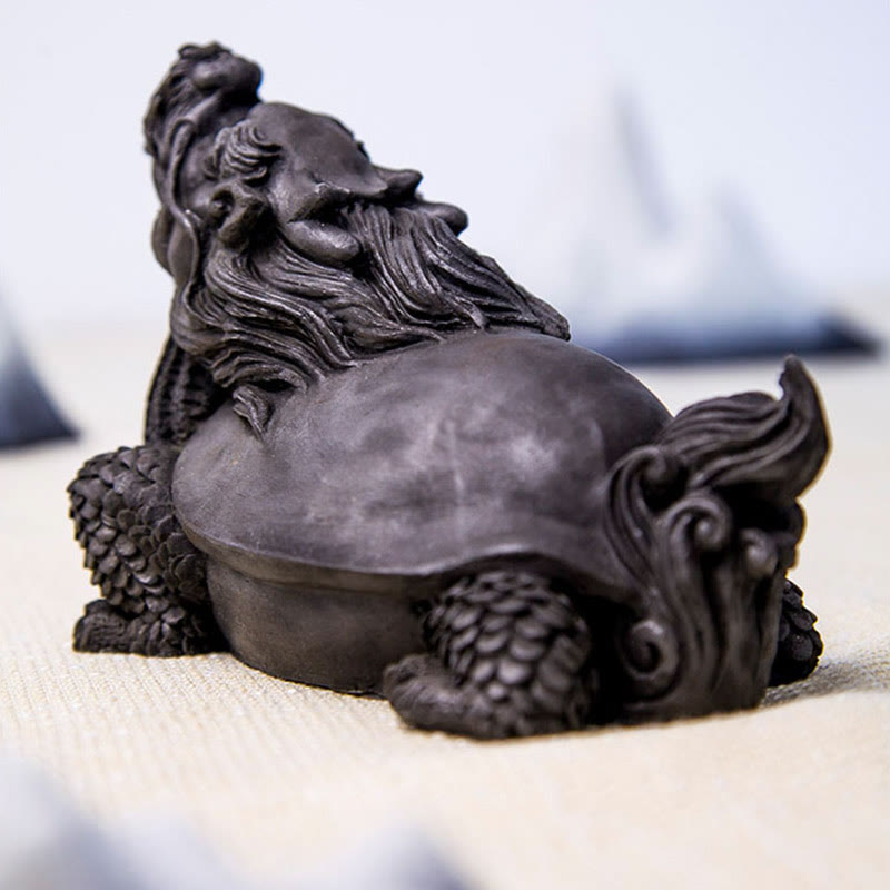 Dragon Turtle Spiritual Statue | Iron Powder Resin 17cm