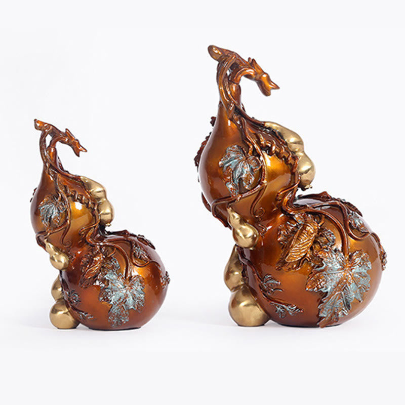 Golden Gourd Brass Copper Spiritual Statue Decor
