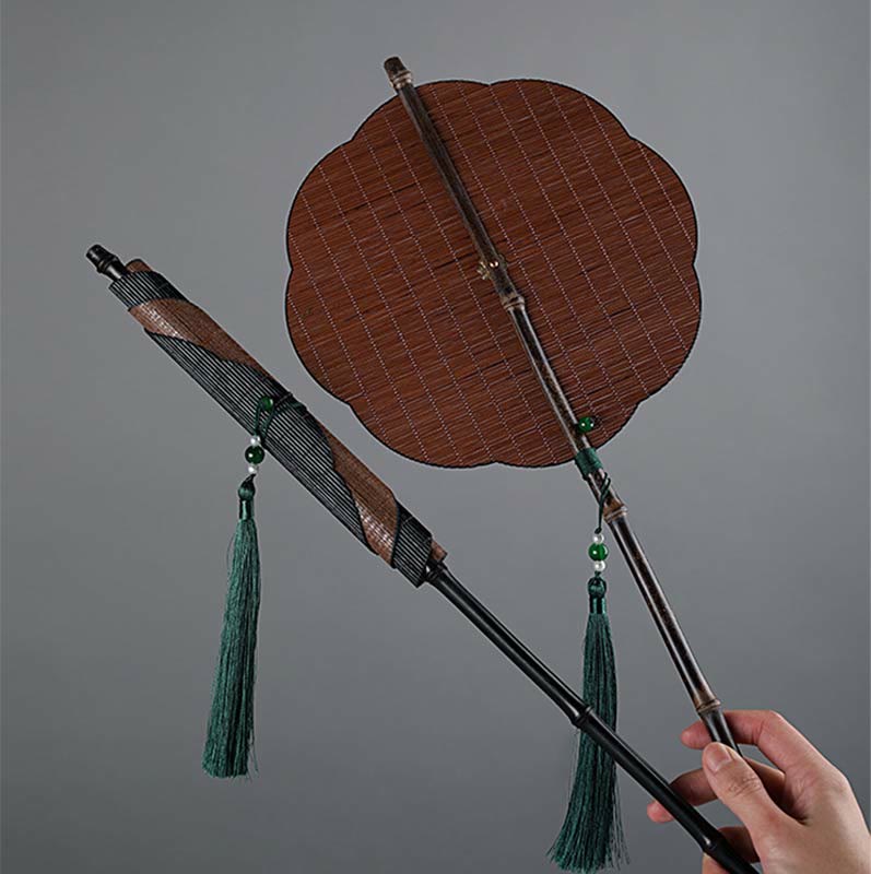 Chinese Folding Bamboo Fan 23x50cm Handmade Oriental Fan