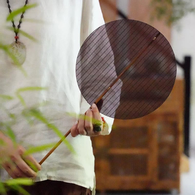 25cm Chinese Bamboo Folding Fan | Traditional Elegance