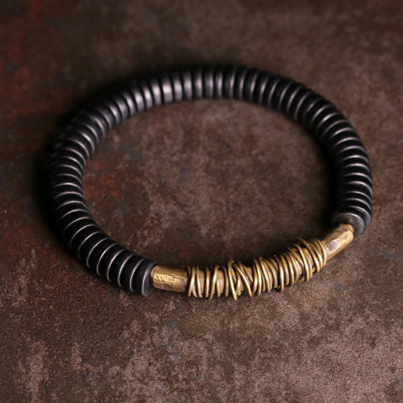 Ebony Wood Bracelet for Spiritual Calm and Balance