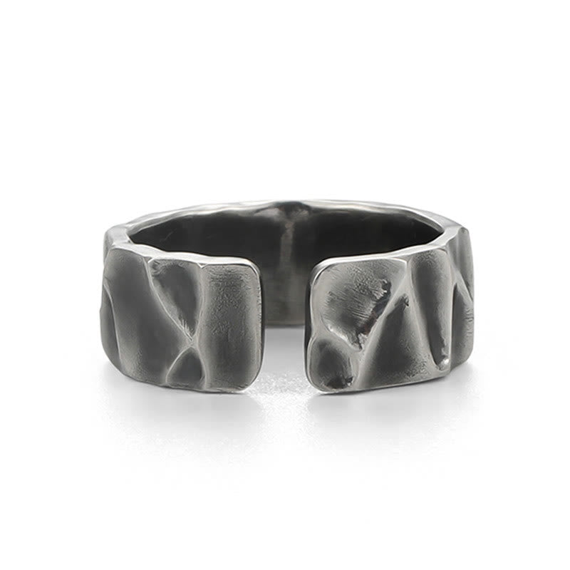 Adjustable Sterling Silver Spiritual Protection Ring