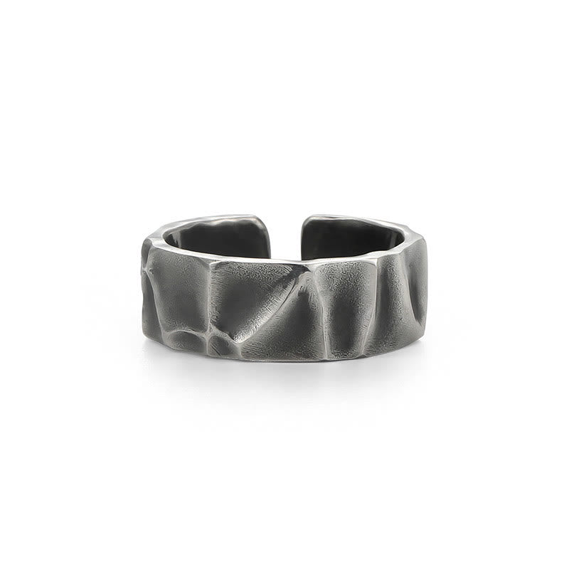 Adjustable Sterling Silver Spiritual Protection Ring