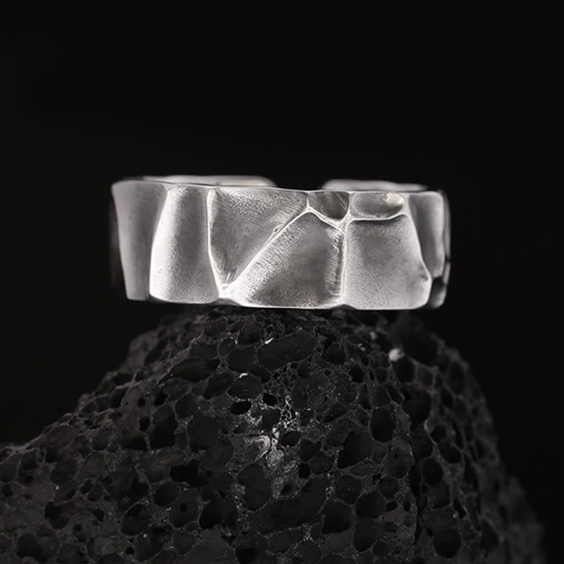 Adjustable Sterling Silver Spiritual Protection Ring