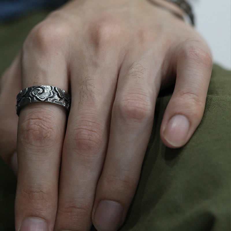 Adjustable 999 Sterling Silver Spiritual Protection Ring