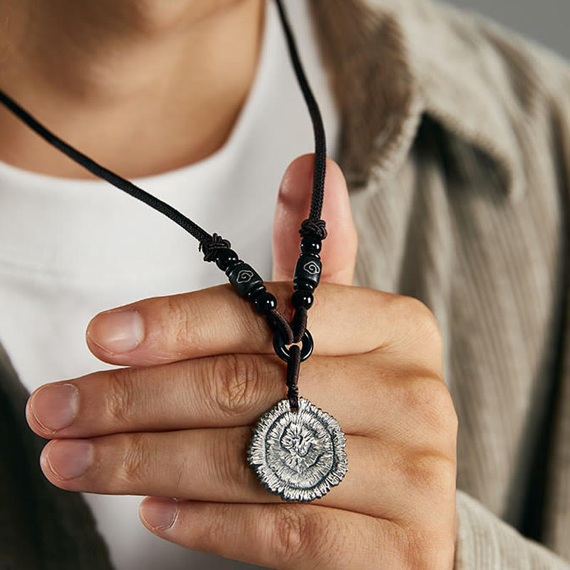 999 Sterling Silver Sophora Flavescens Spiritual Necklace for Protection
