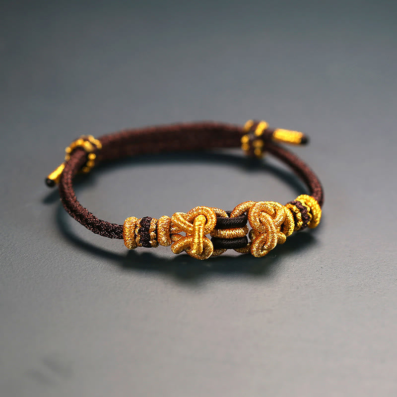 Unisex Red String Saddle Knot Strength Bracelet