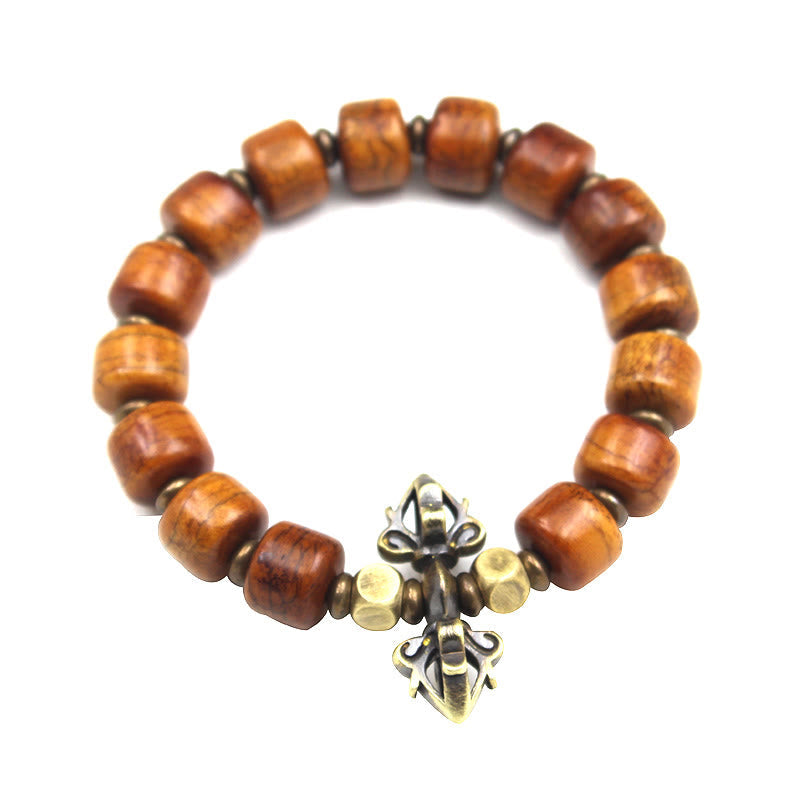 12mm Yak Bone Copper Resilience Bracelet for Spiritual Balance