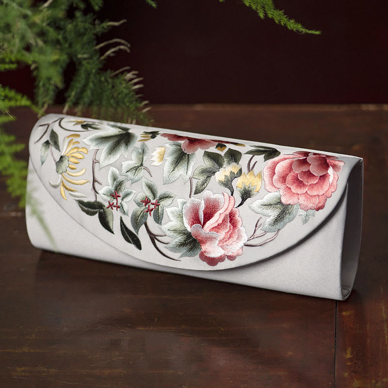 Elegant Su Embroidery Crossbody|24cm Floral Purse Bag