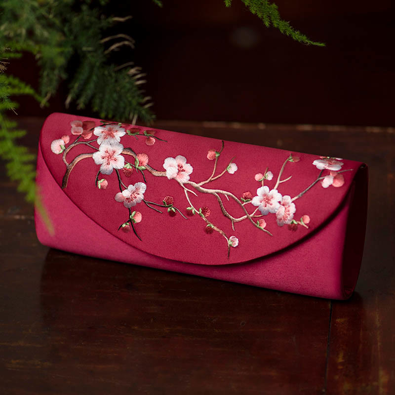 Plum Blossom Tulip Embroidered Handbag | Spiritual Jewelry