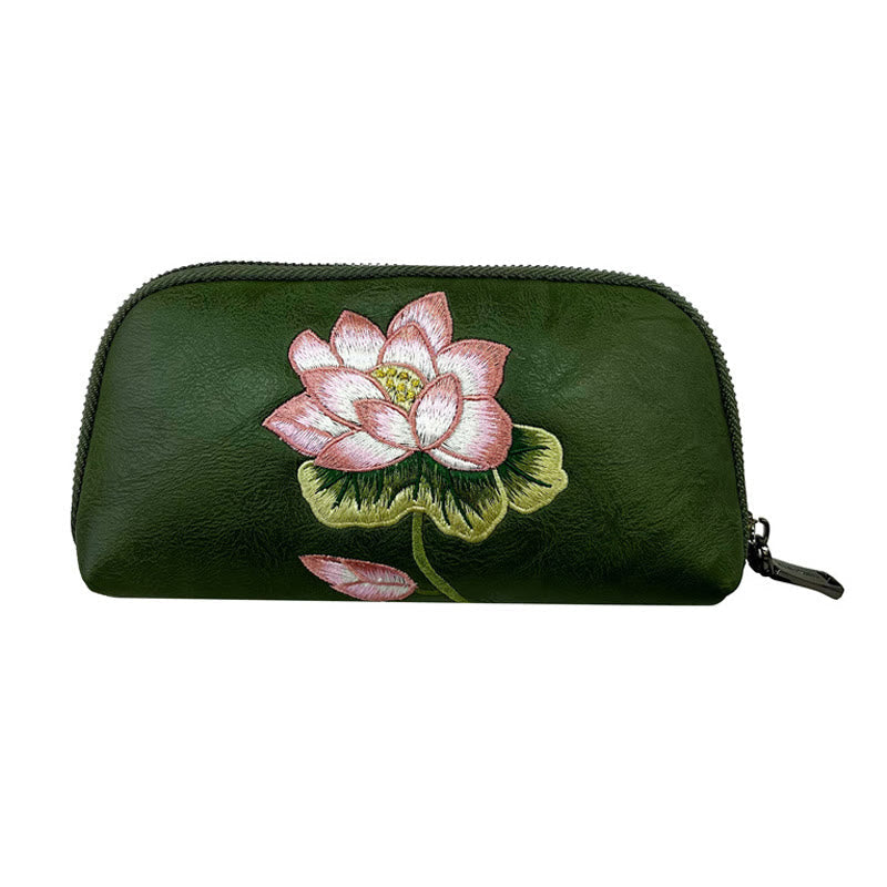Lotus Su Embroidery Handbag | Spiritual Purity & Elegance