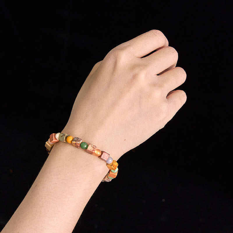 Shoushan Stone Red Agate Prosperity Agate Bracelet